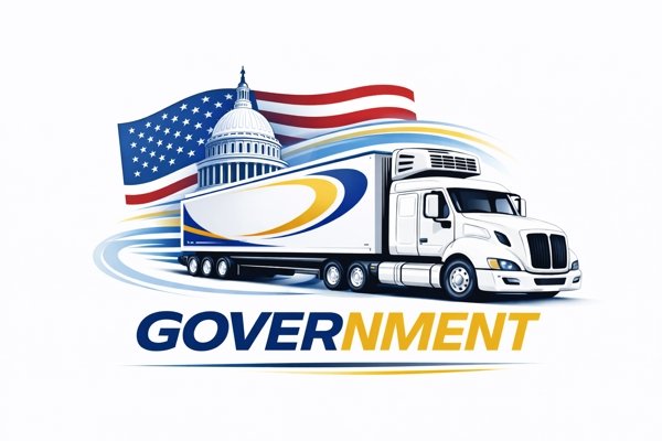 Secure government logistics transportation representing Global Couriers Group regulated freight services